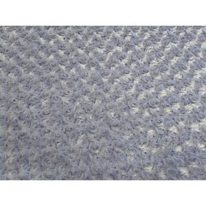 Lavender Faux Fur Rosette Swirl Fabric Remnant 32" x 28" Soft Plush 00872